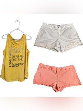 🏖️ Women’s Summer Bundle Size L Shorts Tank Casual Beach Camping Outfit 🏝️